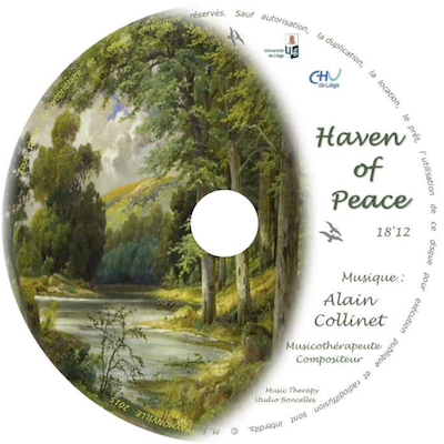 Haven of Peace est une composition-slash originale d'Alain Collinet issue de l'hypnose Havre de Paix de la Professeure Marie-Elisabeth Faymonville